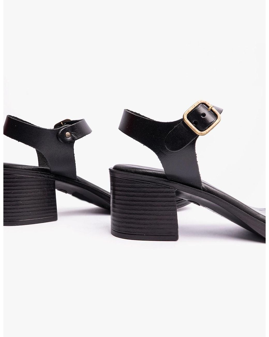 Hush Puppies Black Gabby Sandals