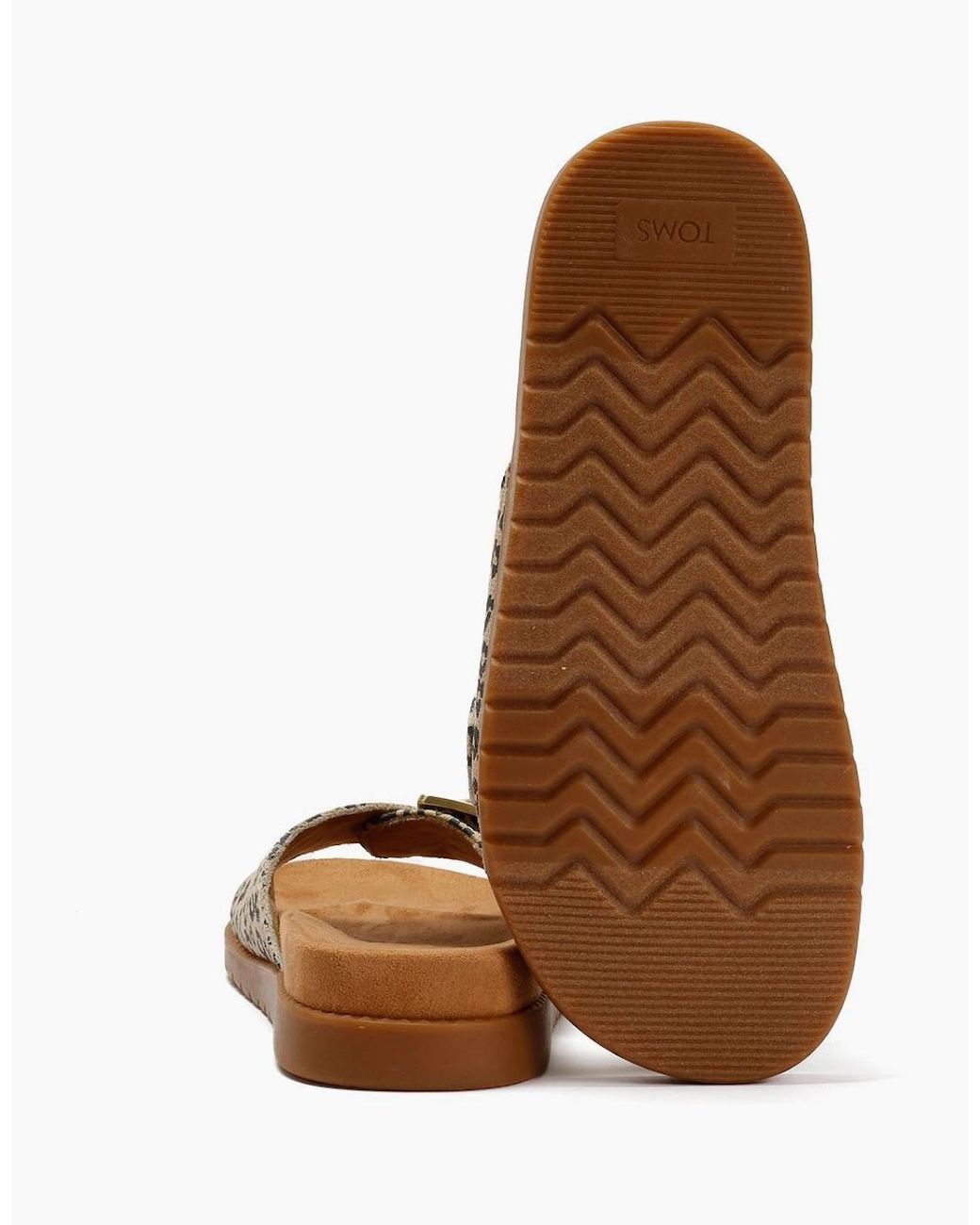 TOMS Brown Marin Slide Leopard Sandals