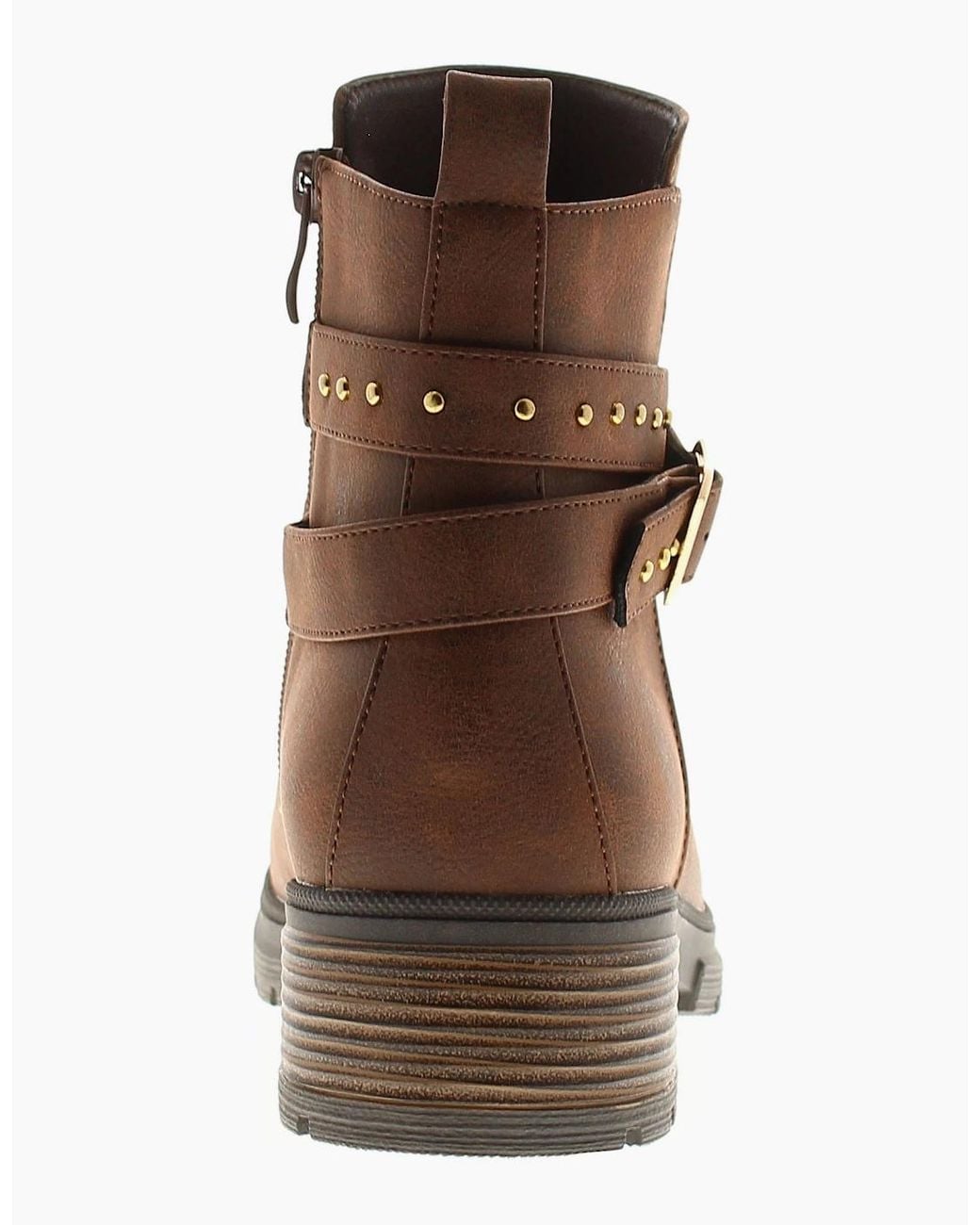 Apache Brown Millie Pu Boots Uk Size