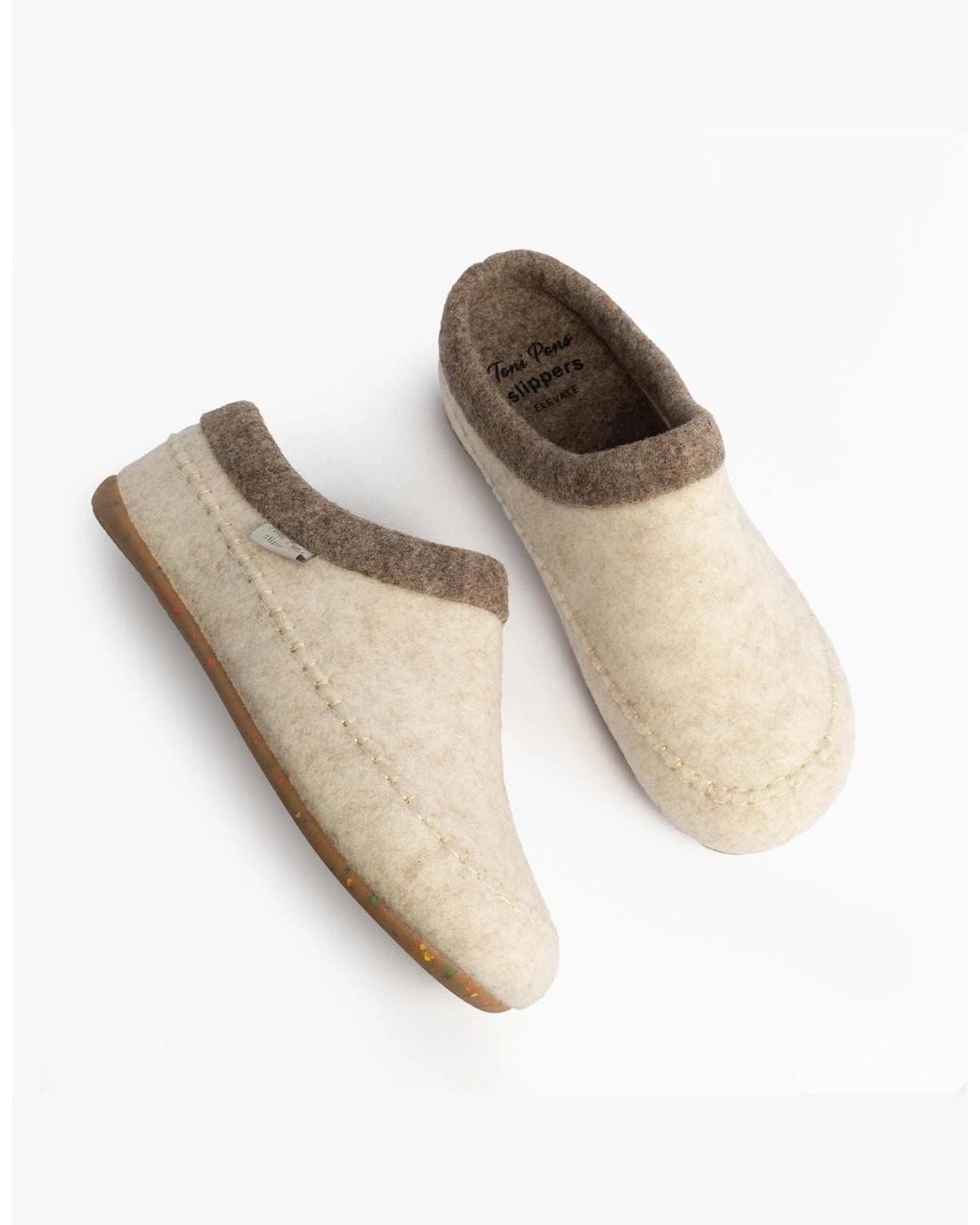 Toni Pons White Albons Wedge Mule Slippers
