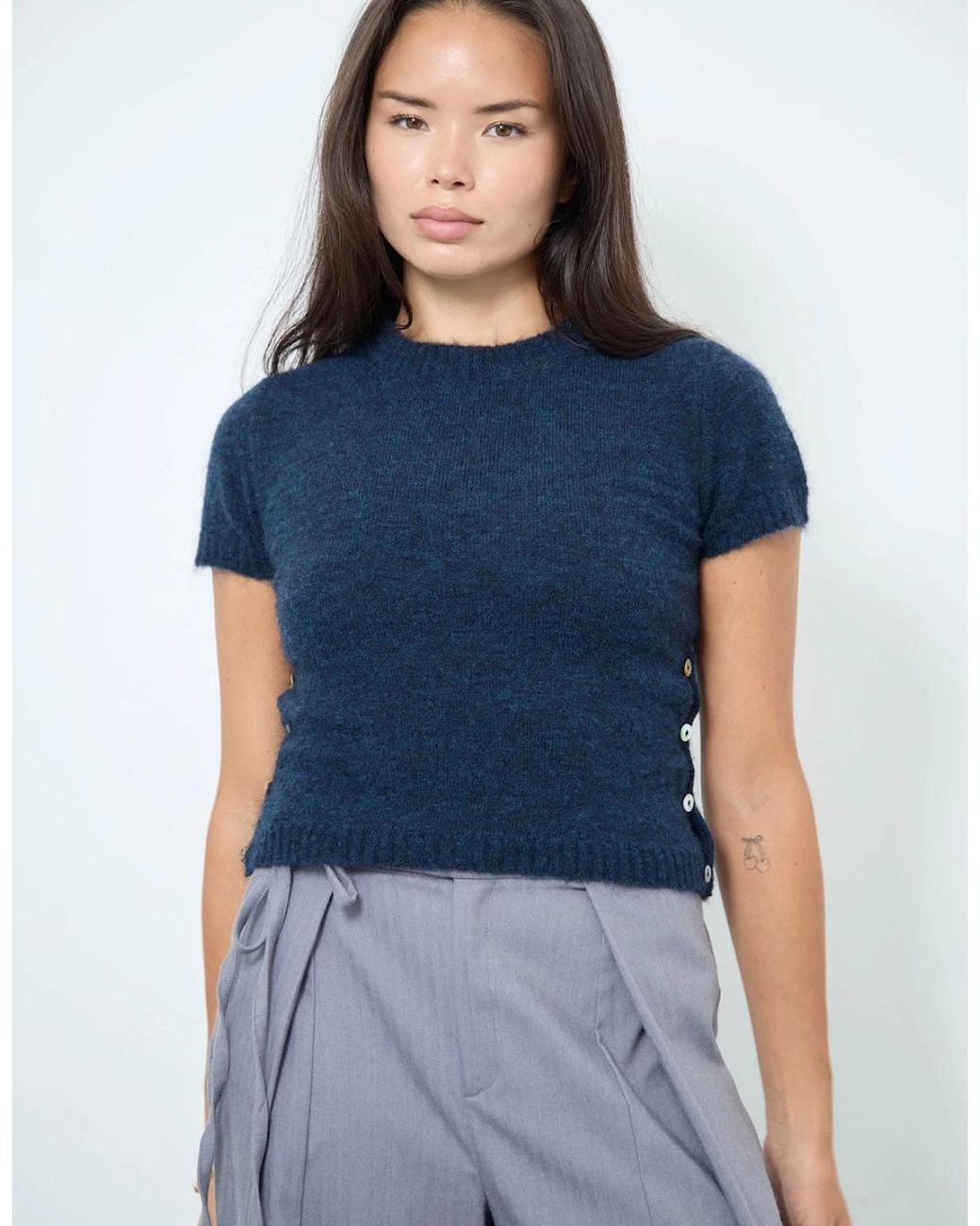 No Emotions UK Blue Twiggy Jumper