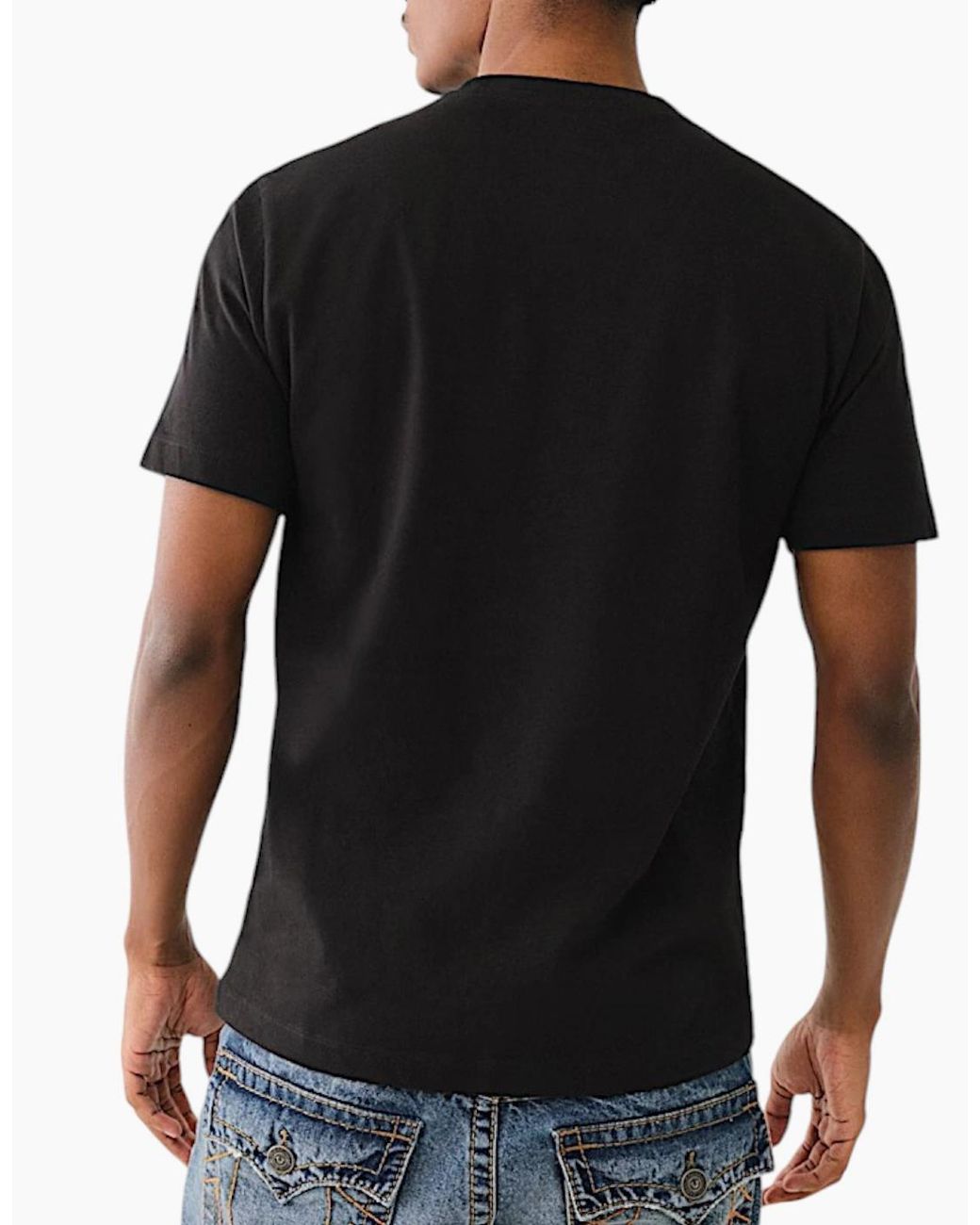 True Religion Black 700032 T Shirts for men
