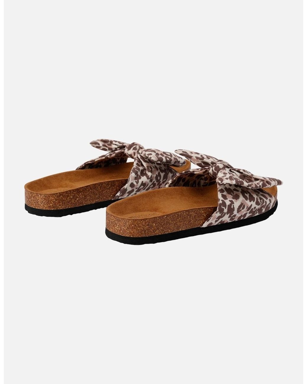 Regatta Brown Ladies Ava Leopard Bow Strap Sandals