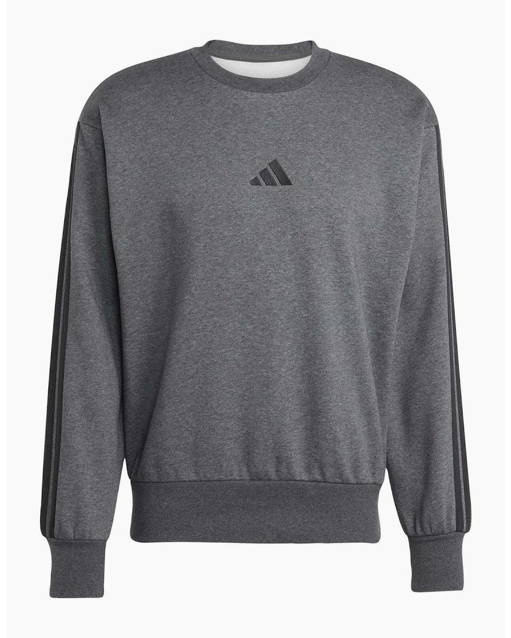 Adidas Gray Crew Neck Long Sleeve Sweatshirt for men