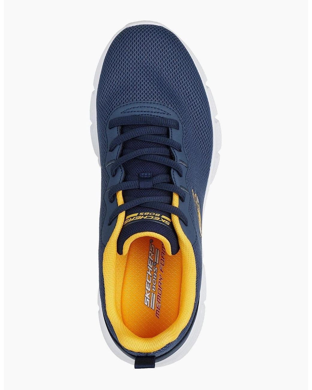 Skechers Blue Bobs B Flex Icy Edge Textile Trainers for men