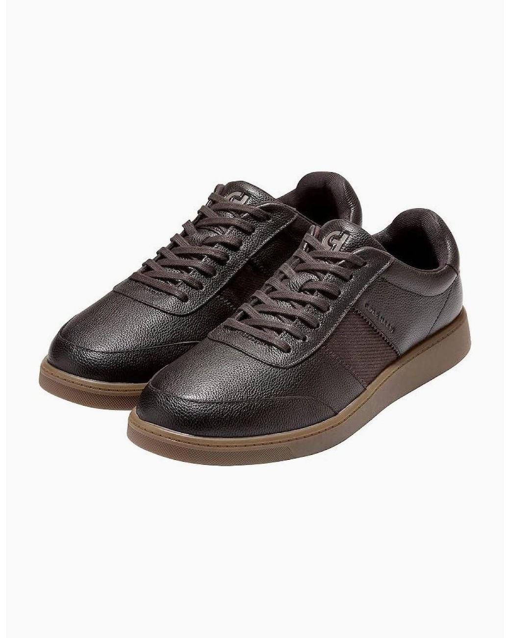 Cole Haan Brown Grand Crosscourt Gates Leather Dark Chocolate Trainers for men