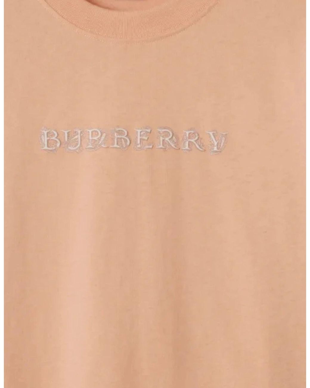 Burberry Natural Paisley Logo Print T Shirt Bloom