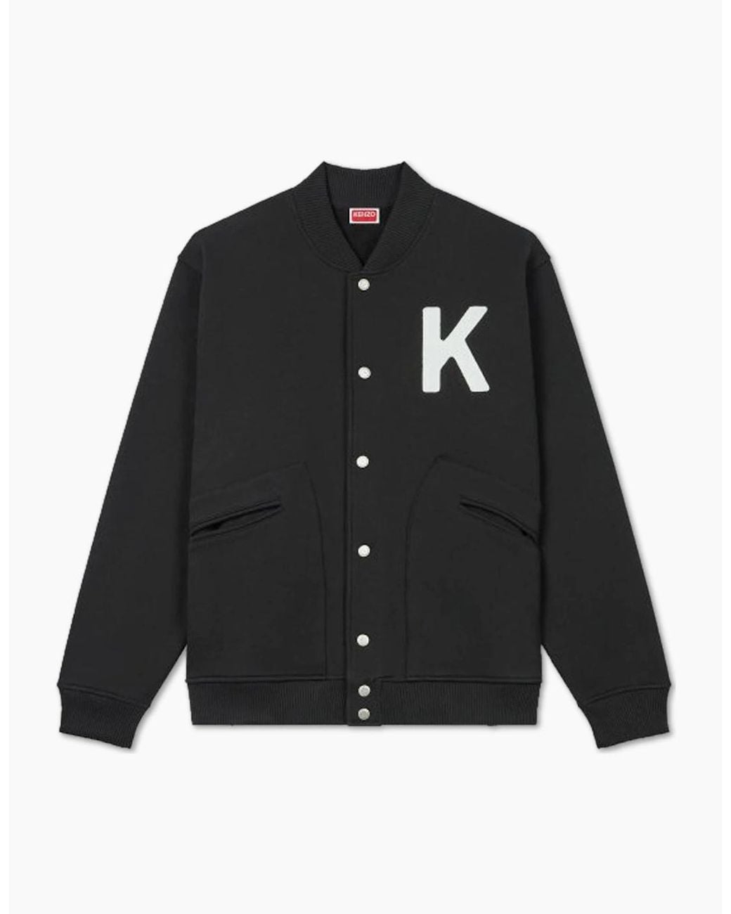 KENZO Black Lucky Tiger Bomber Jacket for men