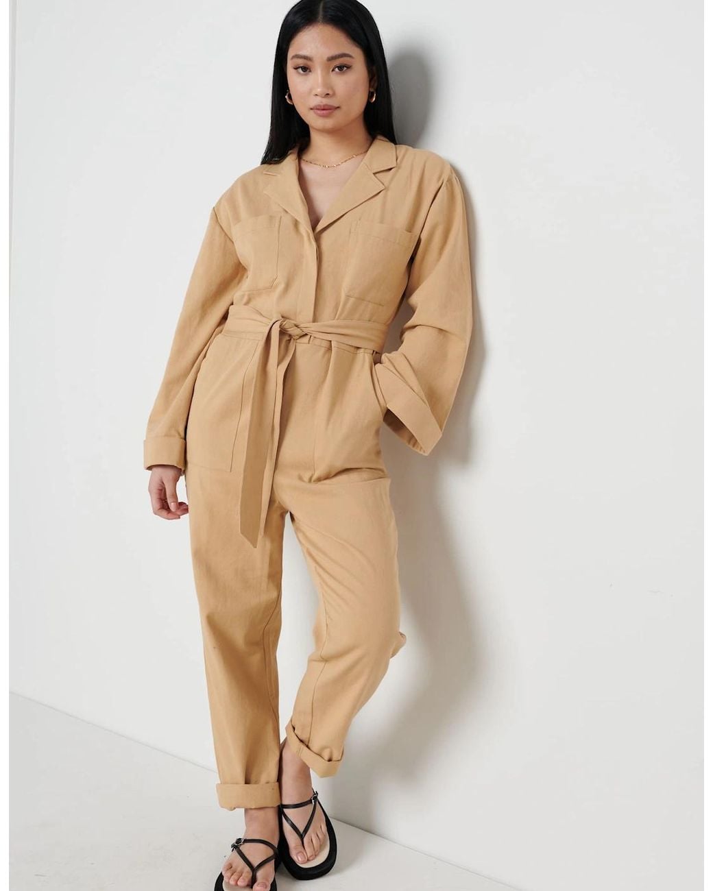 Pretty Lavish Natural Hudson Jumpsuit