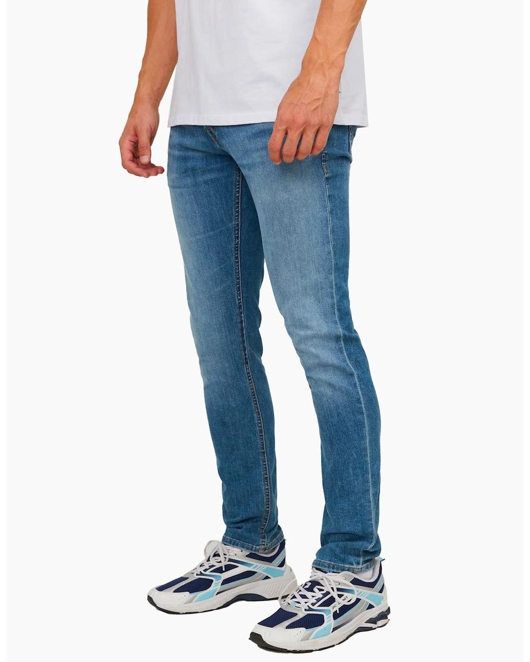 Jack & Jones Blue Jjiglenn Slim Fit Jean Mid for men