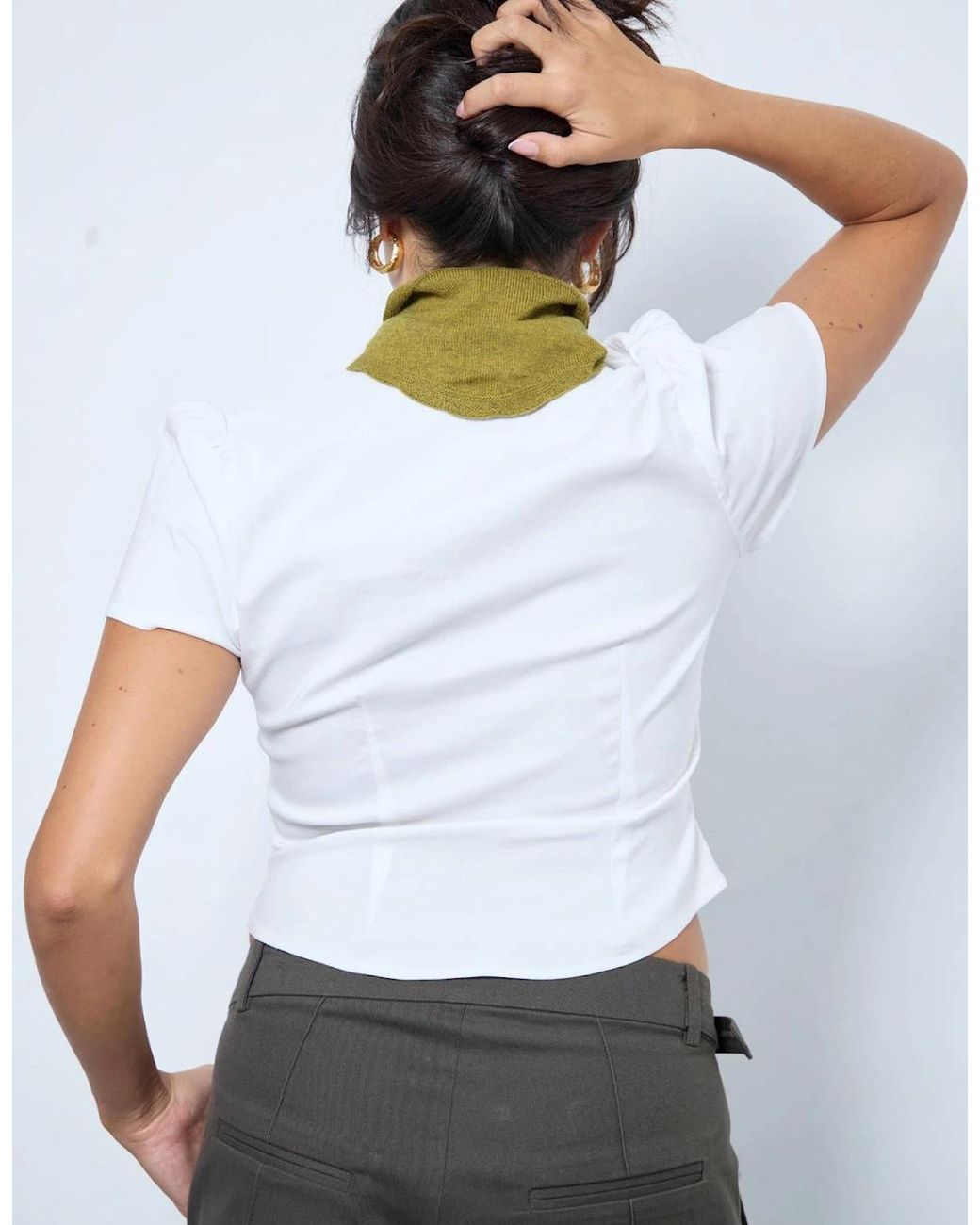 No Emotions UK Green Alma Neck Scarf