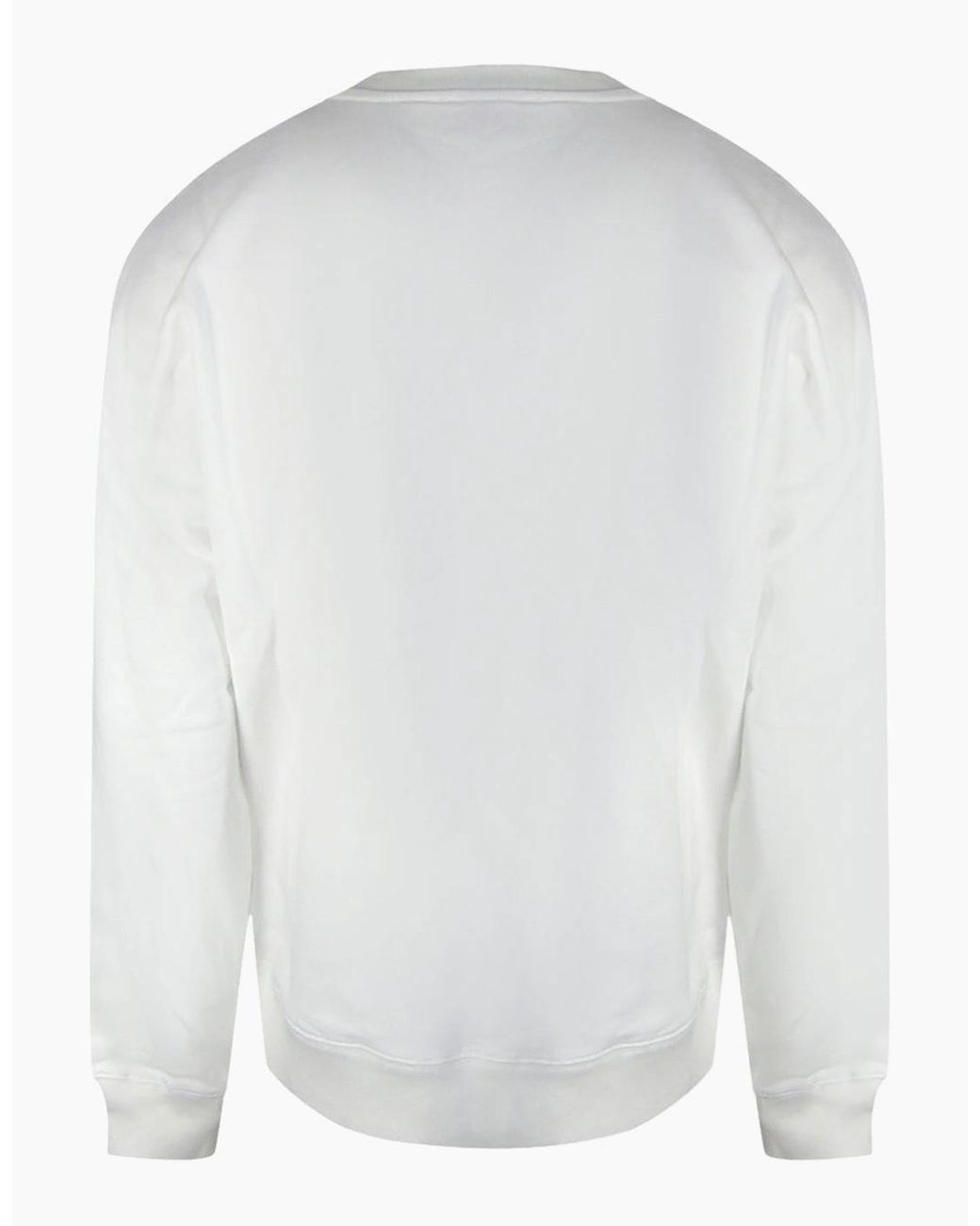DIESEL White Plain Sweatshirt for men