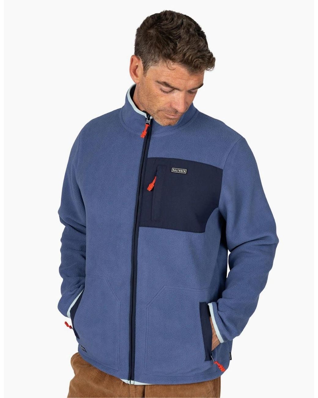 Saltrock Blue Leo Full Zip Fleece for men