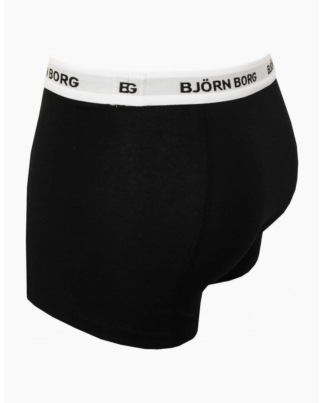 Björn Borg Black 3-Pack Waistband Boxer Trunks for men