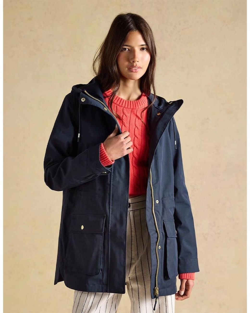 Joules Blue Portwell Rain Coat
