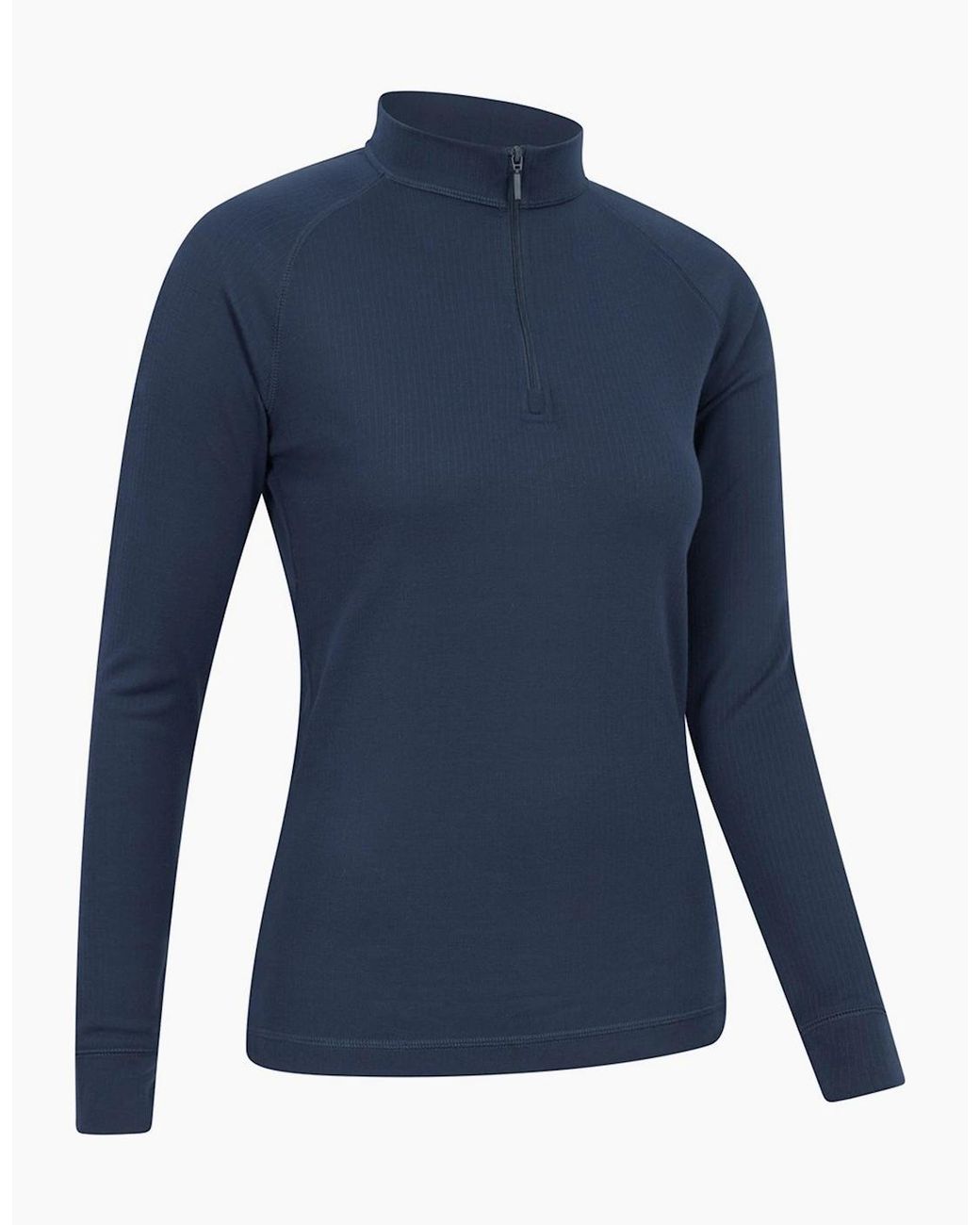 Mountain Warehouse Red Ladies Talus Zip Neck Long-Sleeved Thermal Top