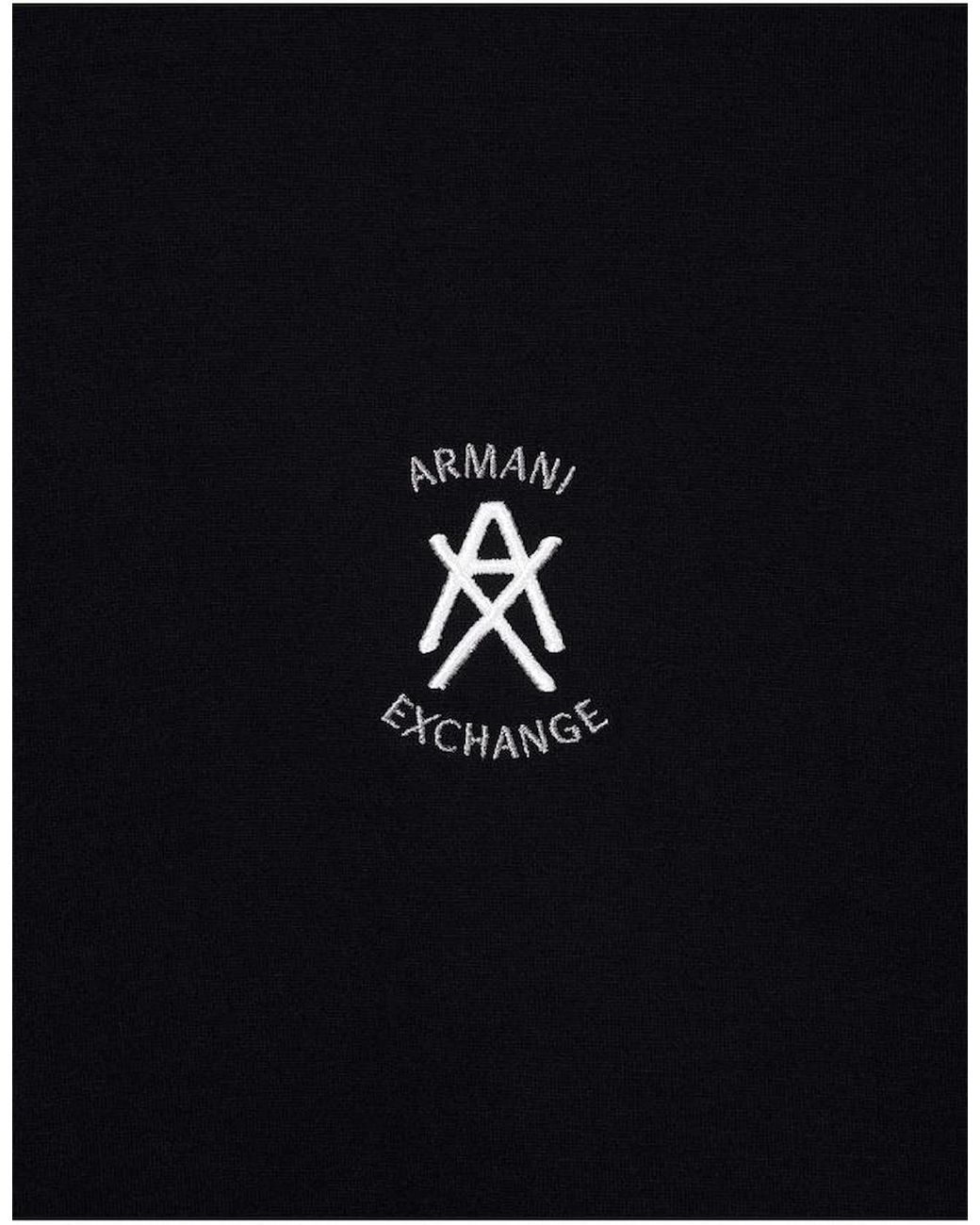 ARMANI EXCHANGE Blue Embroidered Logo Sweatshirt for men