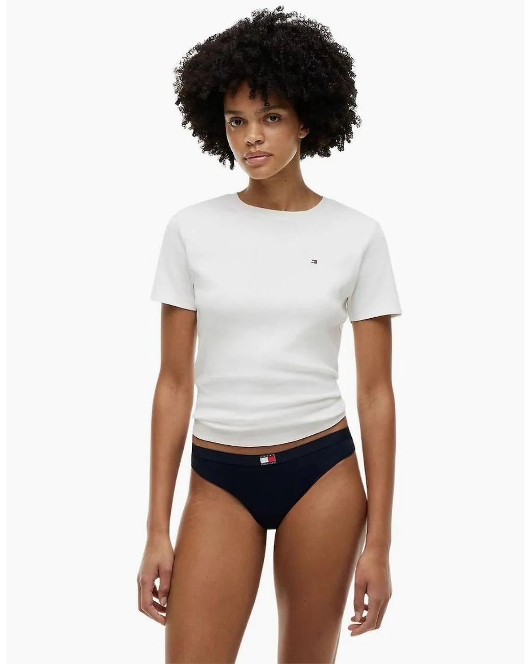 Tommy Hilfiger Black 5-Pack Heritage Logo Thongs