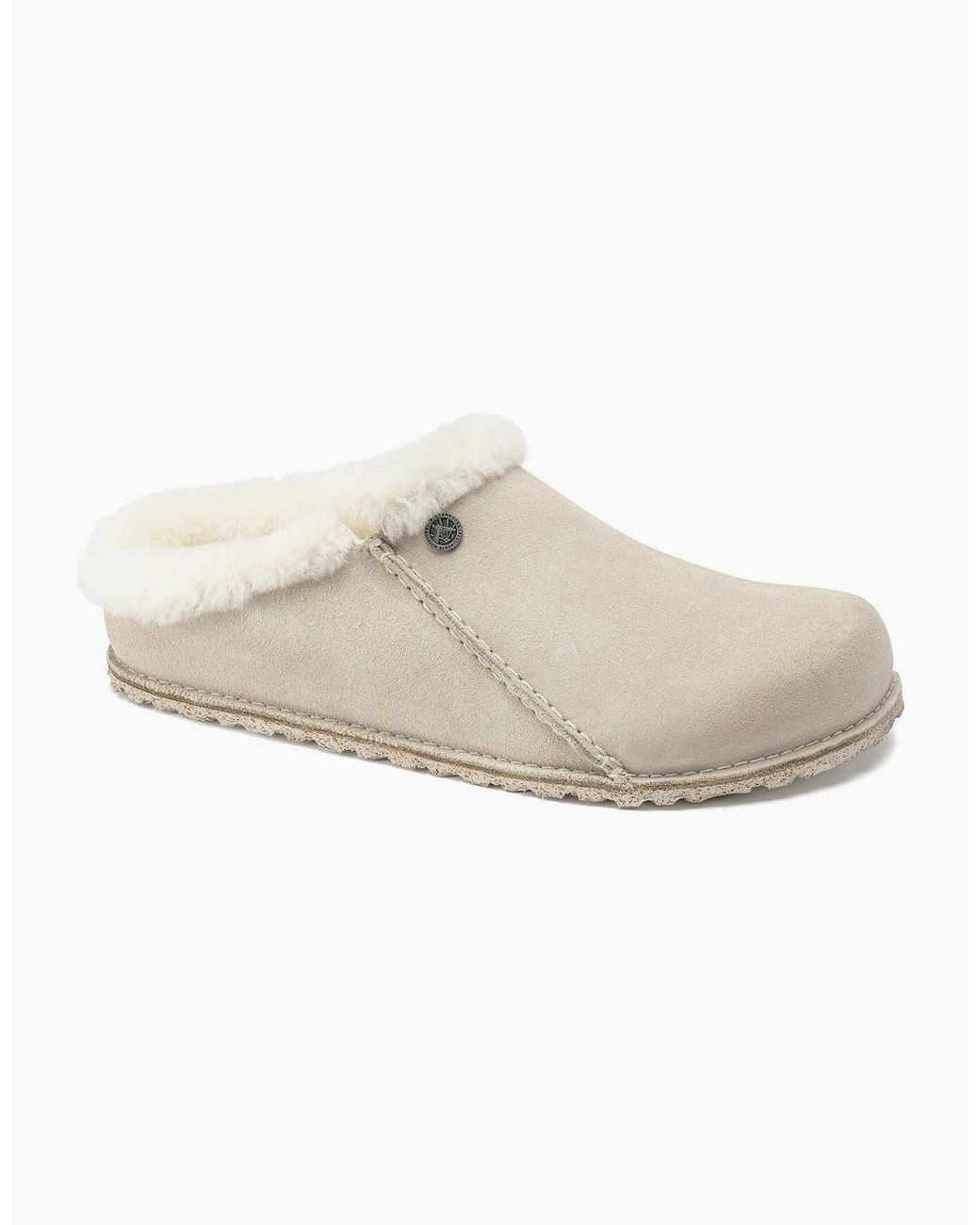 Birkenstock Clogs White Birkenstock Zermatt Premium Shearling Suede Clogs