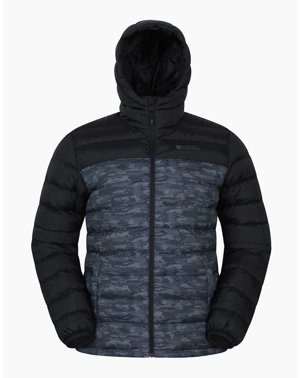 Mountain Warehouse Blue Seasons Ii Camo Padded Jacket for men