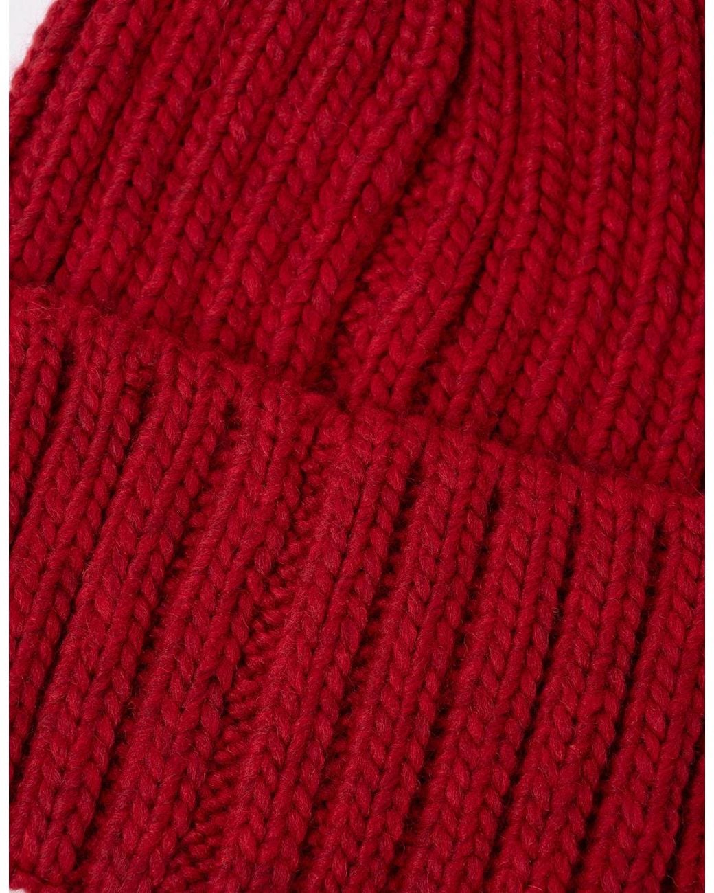 Napapijri Red Semiury 5 Bobble Hat