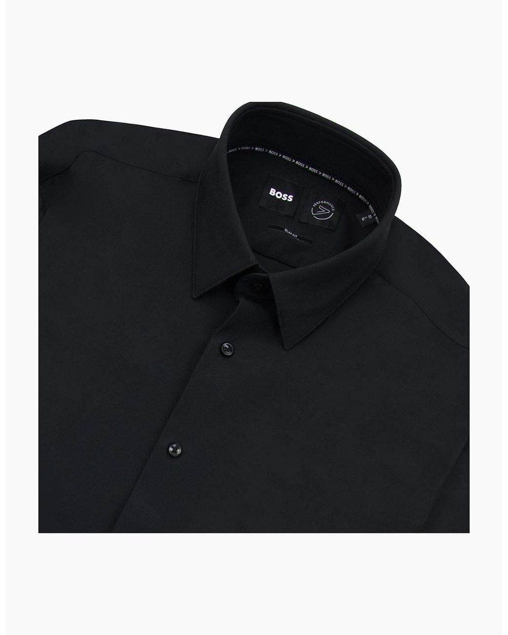 Boss Blue P Hank S Kent Performance Stretch Shirt 001 for men
