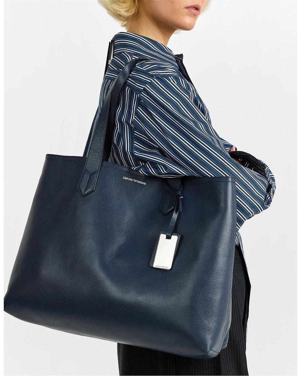 EA7 Blue Tote Bags