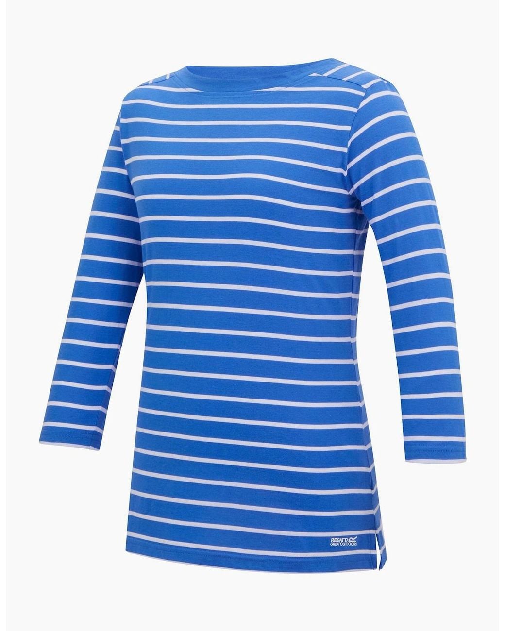 Regatta Blue Ladies Baylette Ii Striped T-Shirt