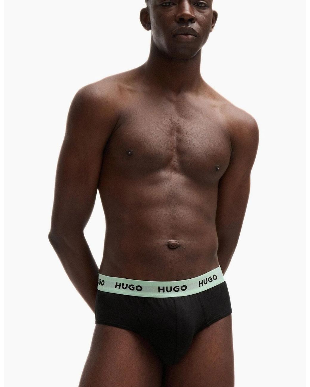Boss Blue 3-Pack Classic Logo Briefs, W/ /Mint for men