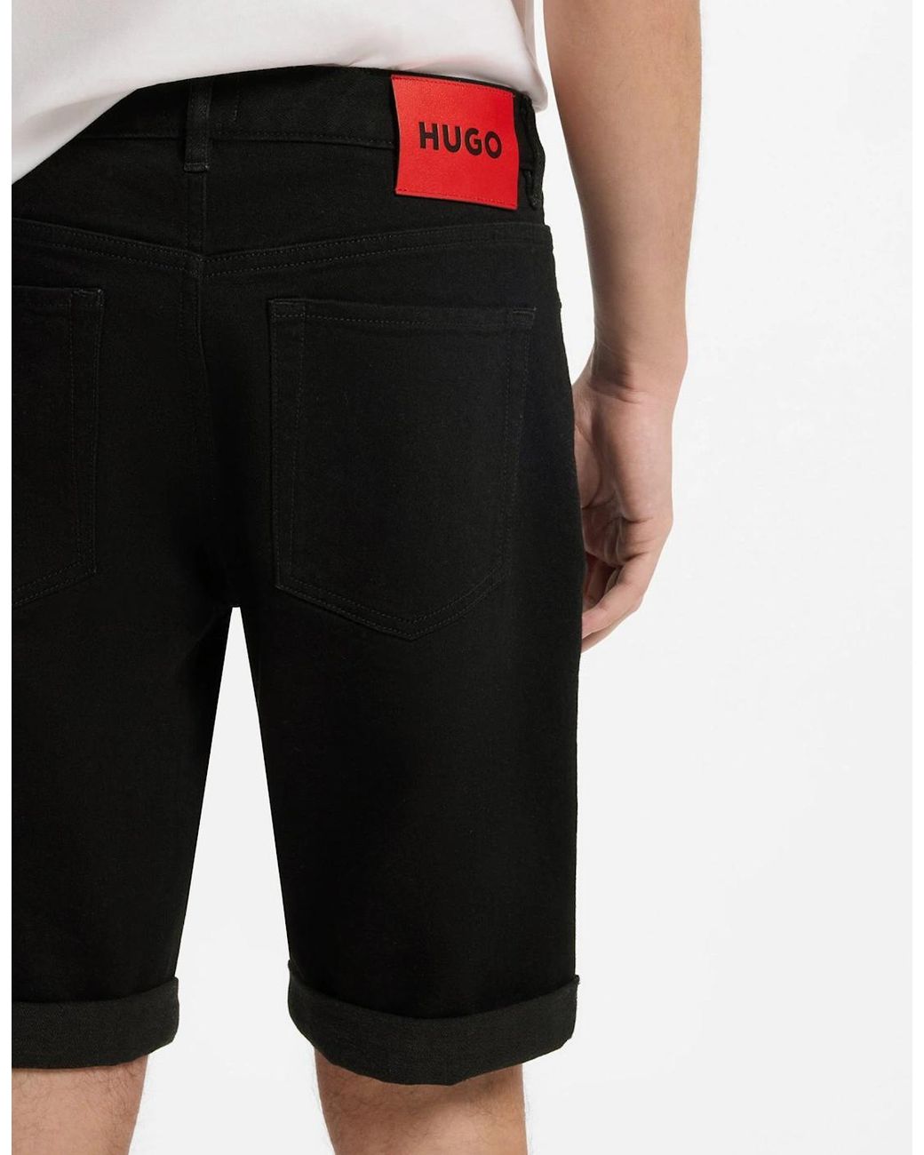 Boss Black Hugo 634 Tapered Fit Denim Shorts for men