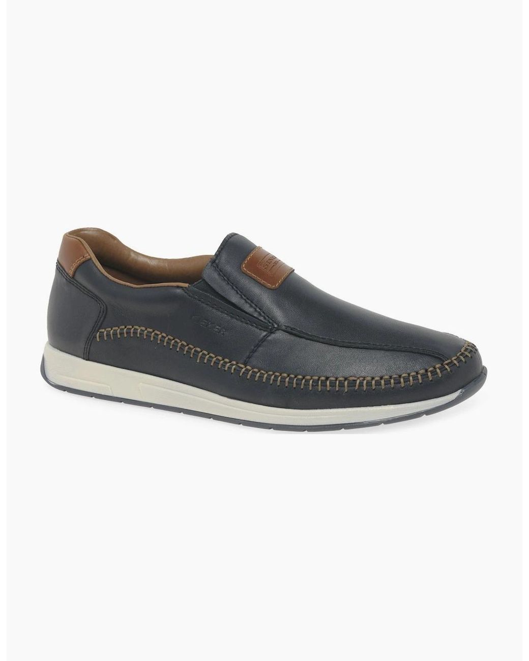 Rieker Blue Tempo Slip On Shoes for men
