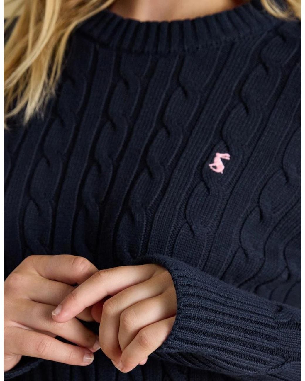 Joules Blue Classic Cable Sweaters