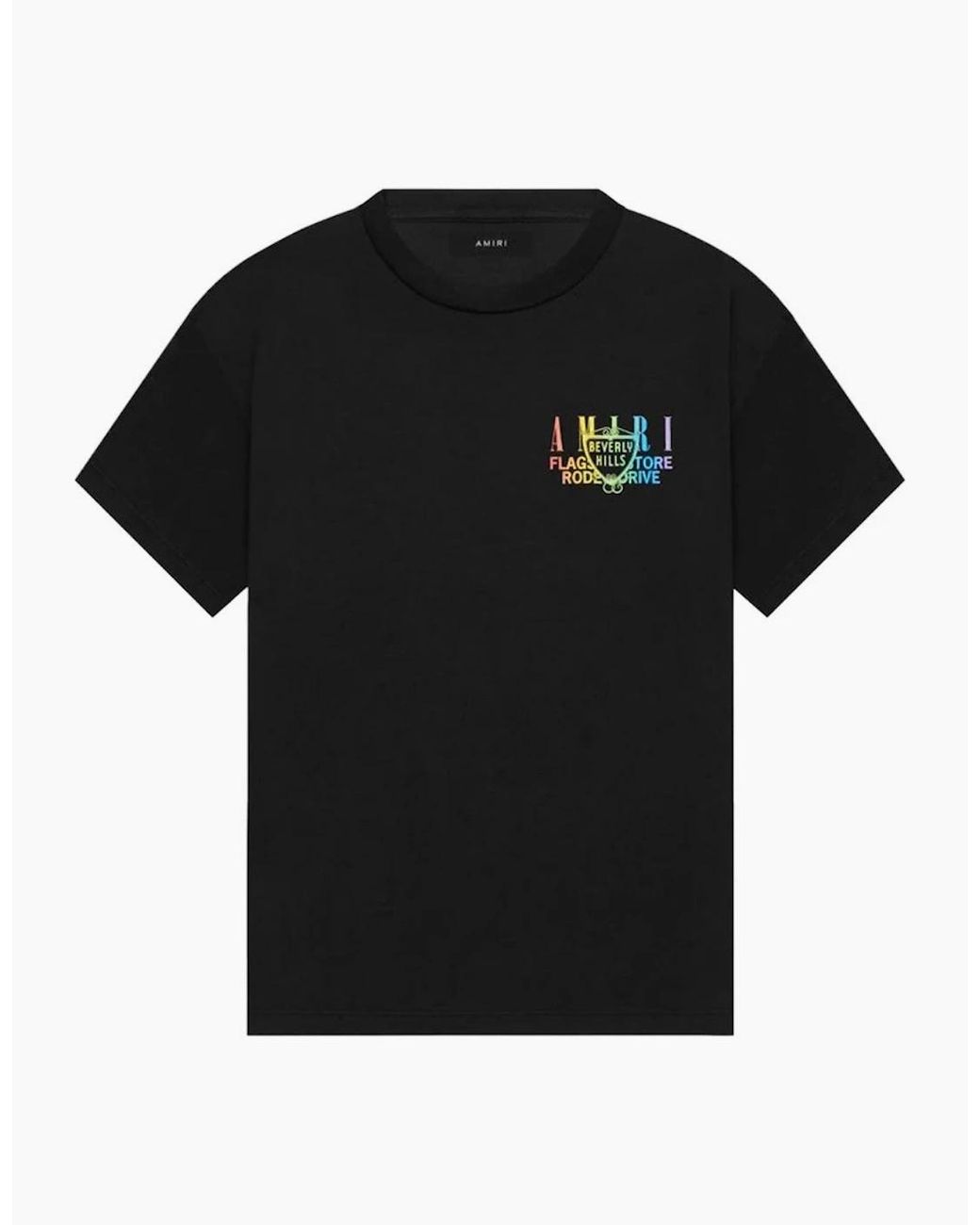 Amiri Black Xo Beverly Hills T-Shirt for men