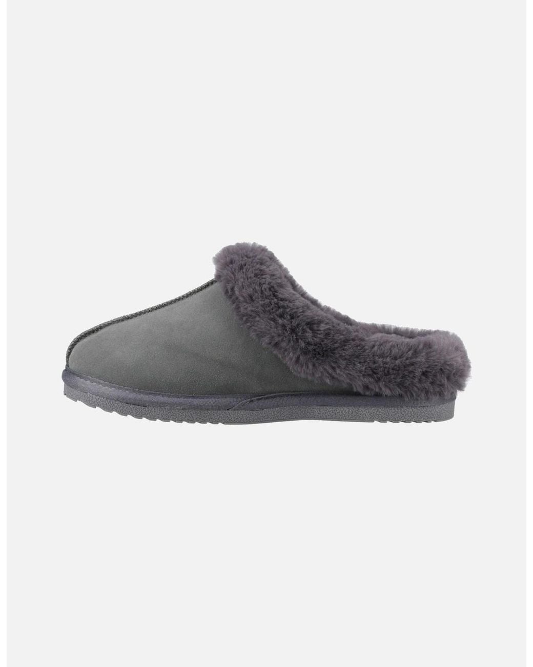 Hush Puppies Gray Amara Suede Slippers