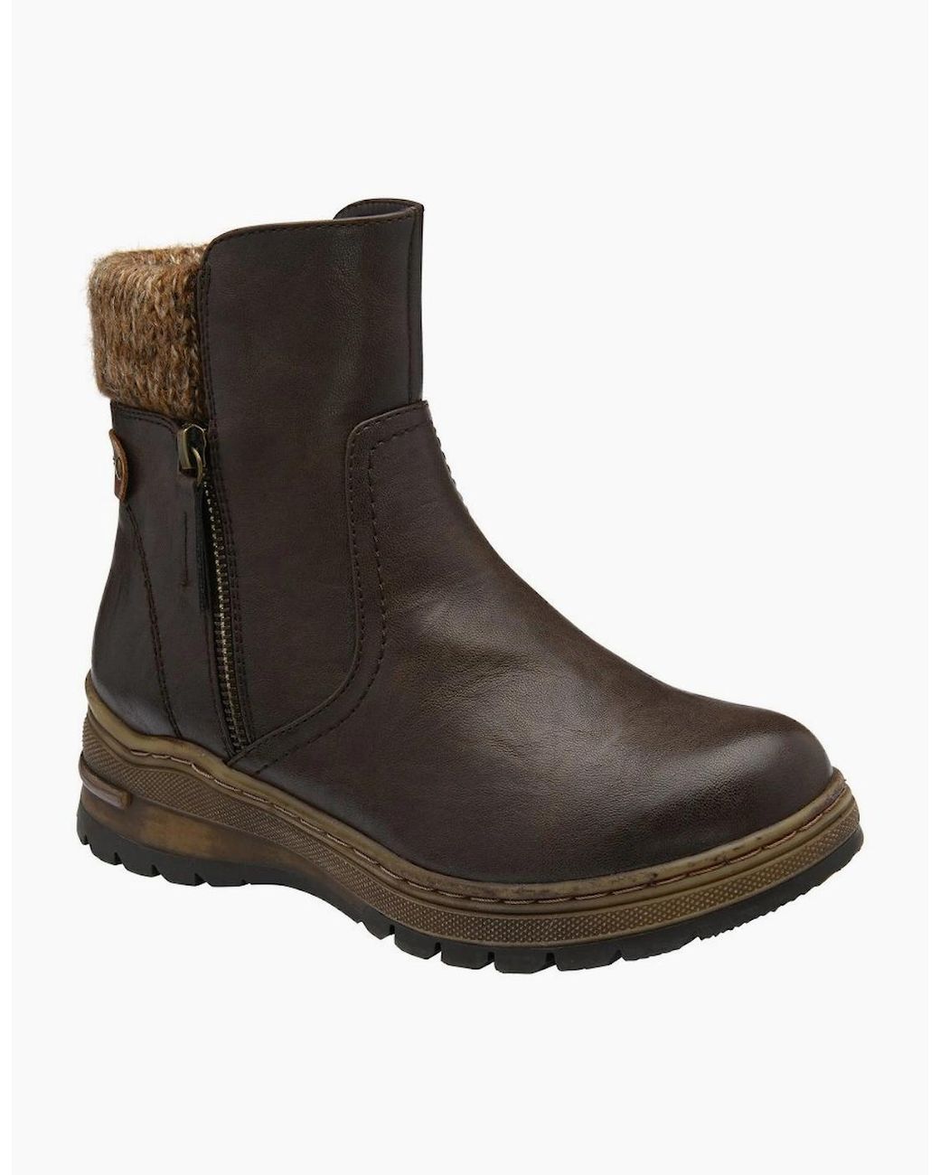 Lotus Brown Gwen Ankle Boots