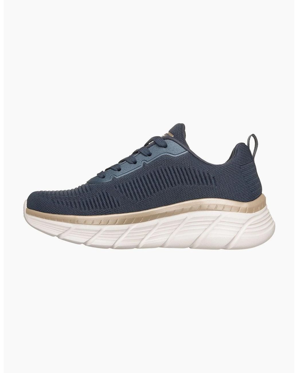 Skechers Blue Bobs B Flex Hi Flying Textile Trainers