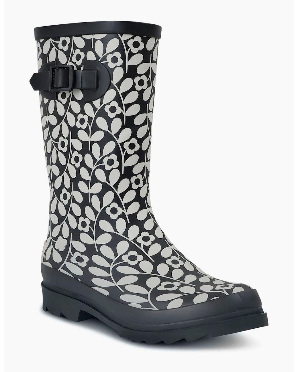 Regatta Black Orla Quarter Wellington Floral Rain Boots
