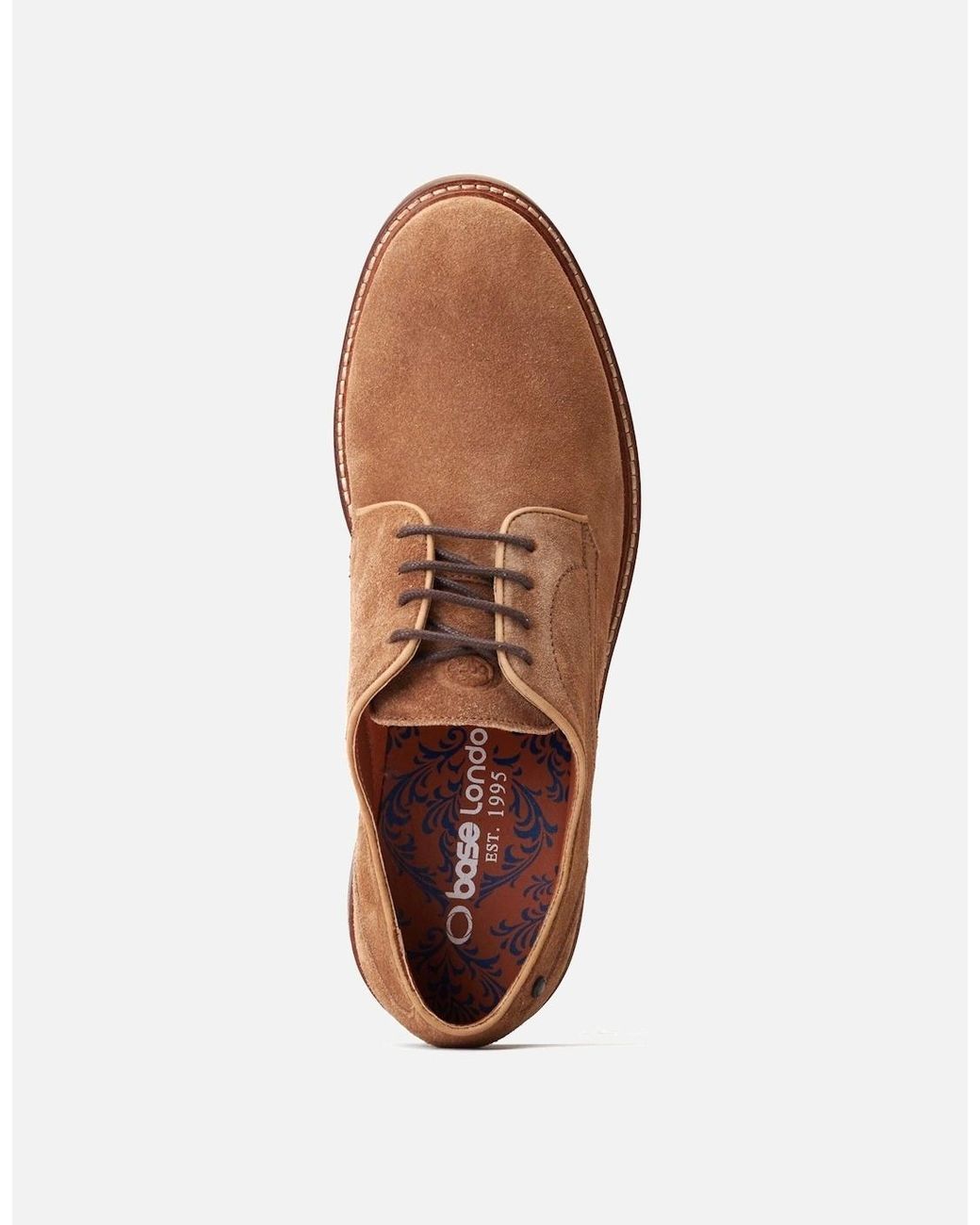 Base London Brown Mawley Shoes Camel for men