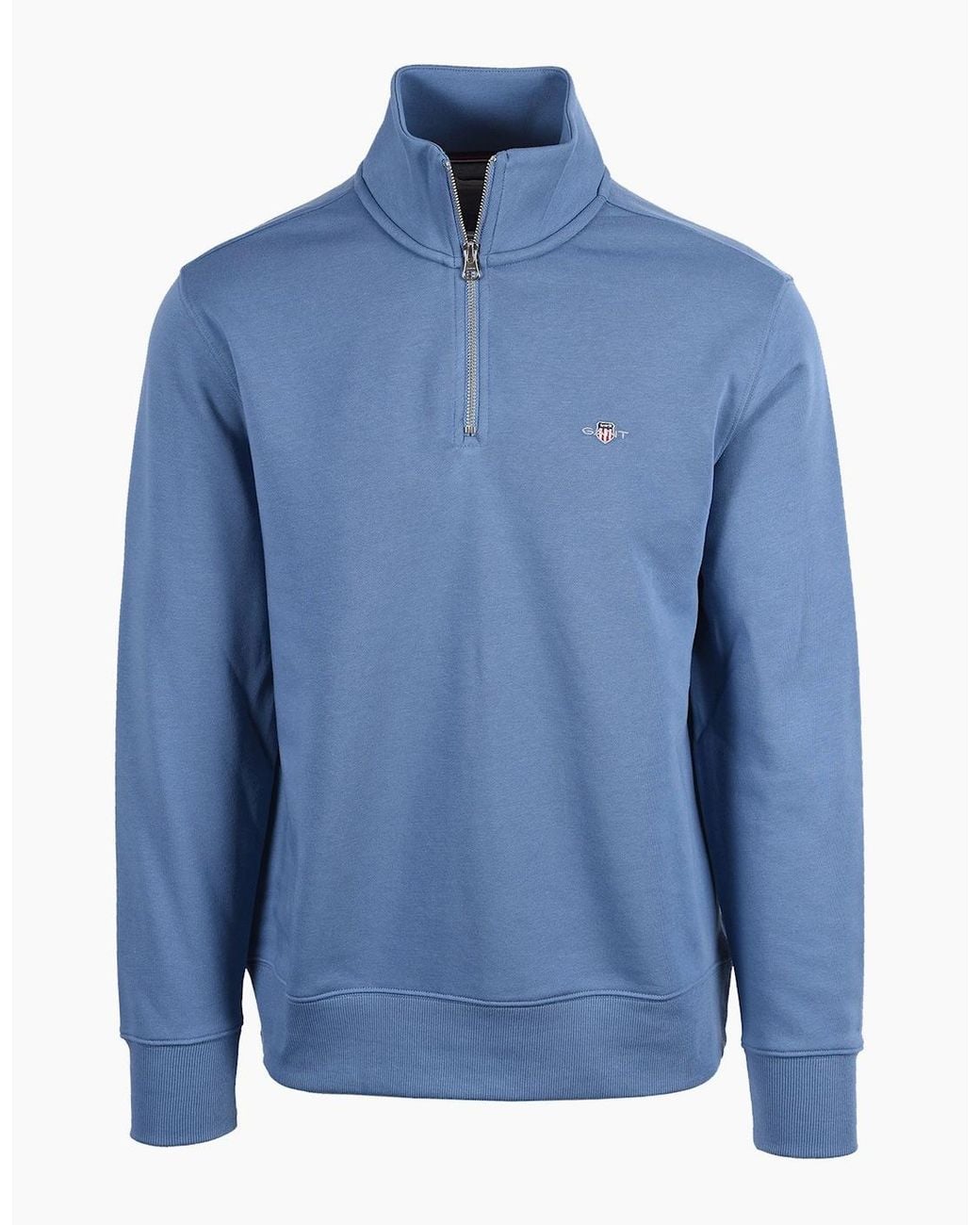 Gant Blue Reg Shield Half Zip Horizon for men