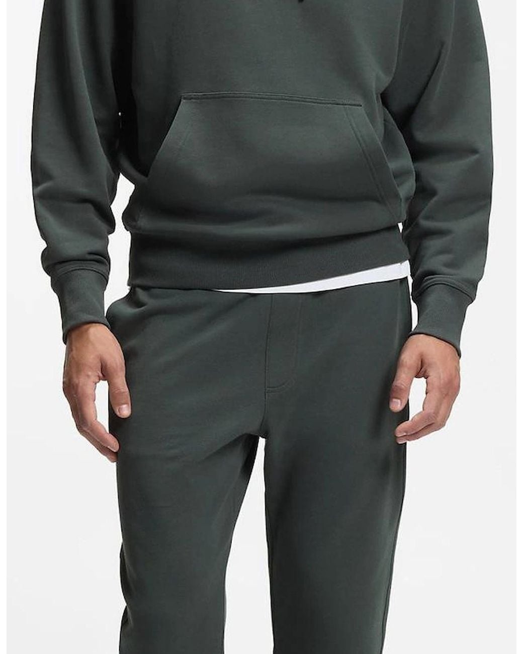 Boss Blue Wesmallhood Seechup Overhead Hooded Tracksuit for men