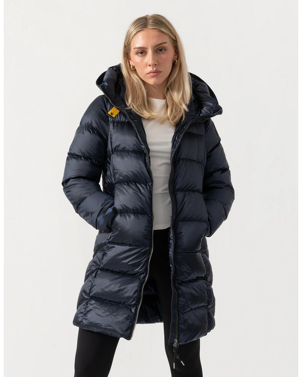Parajumpers Blue Marion Down Jacket With Hood