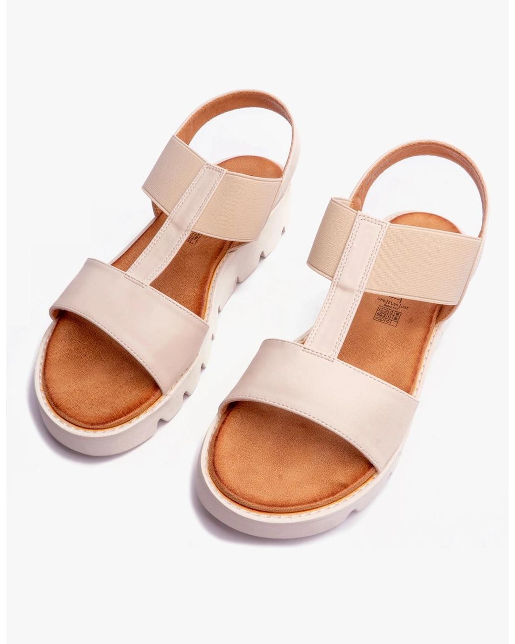 Heavenly Feet Pink Ritz Sandals Stone