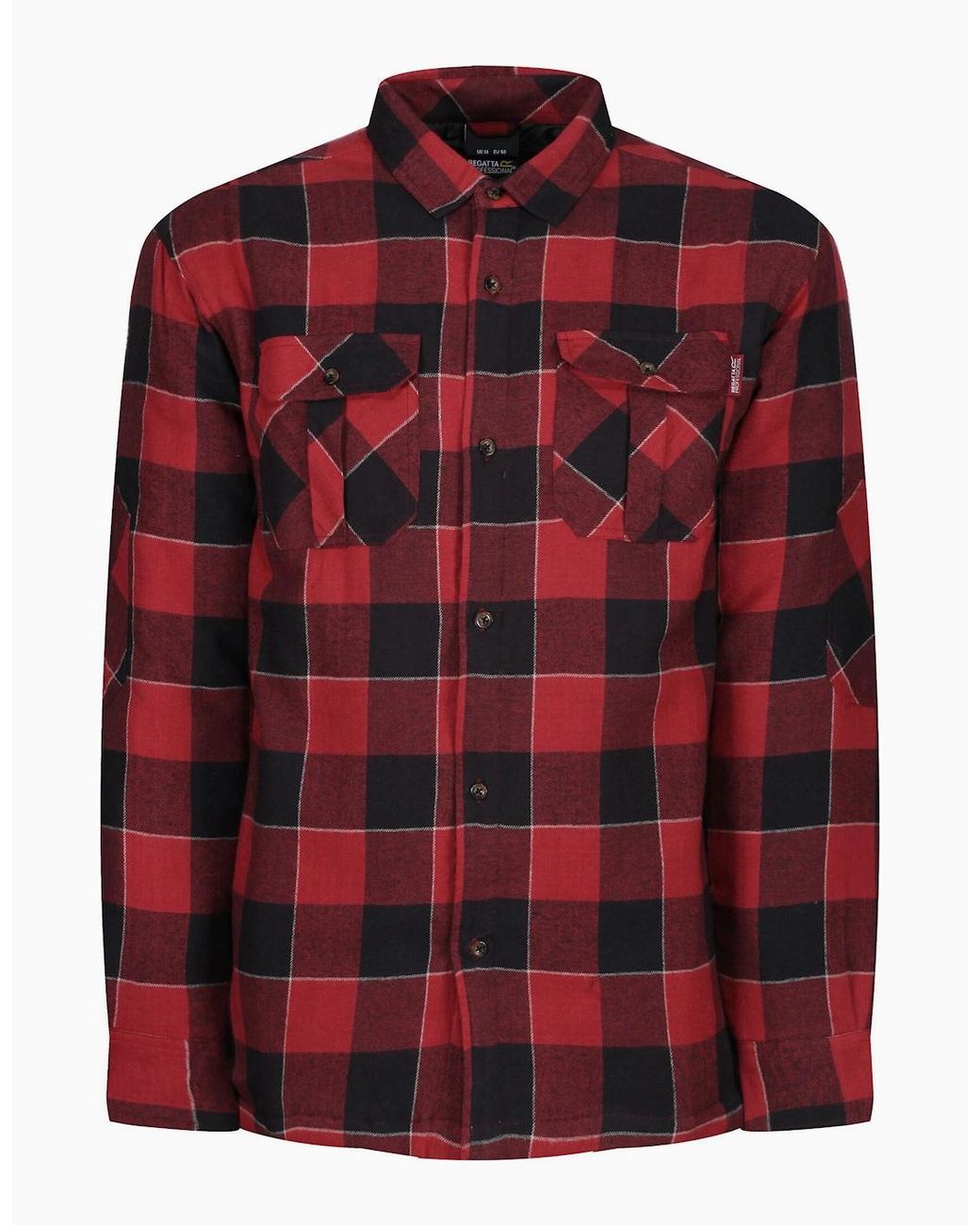 Regatta Red Professional Checked Padded Shirt for men