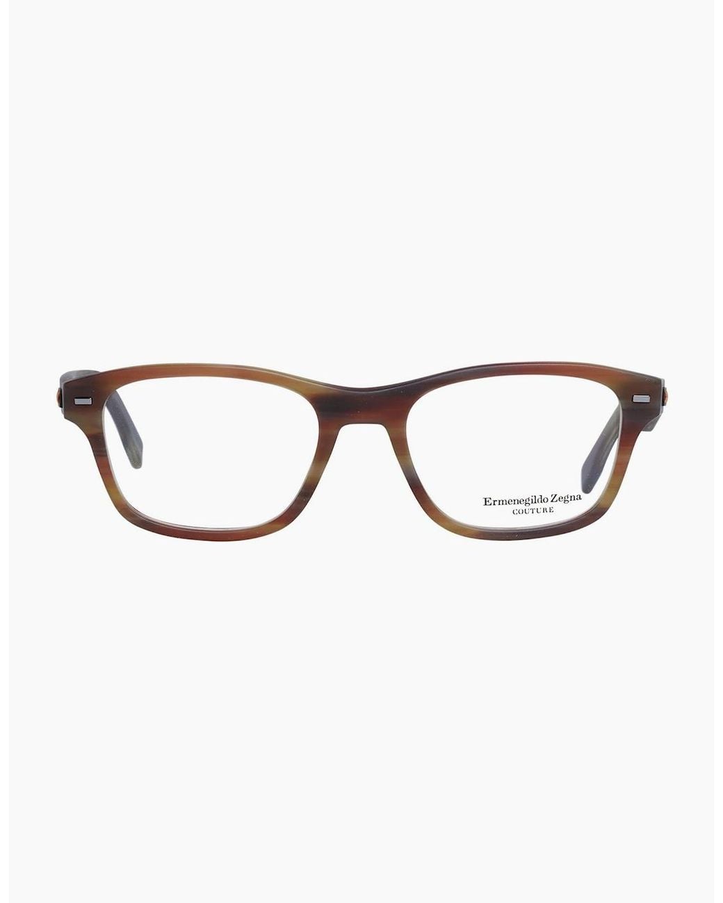Zegna Brown Optical Frame Zc5013 53 064 for men