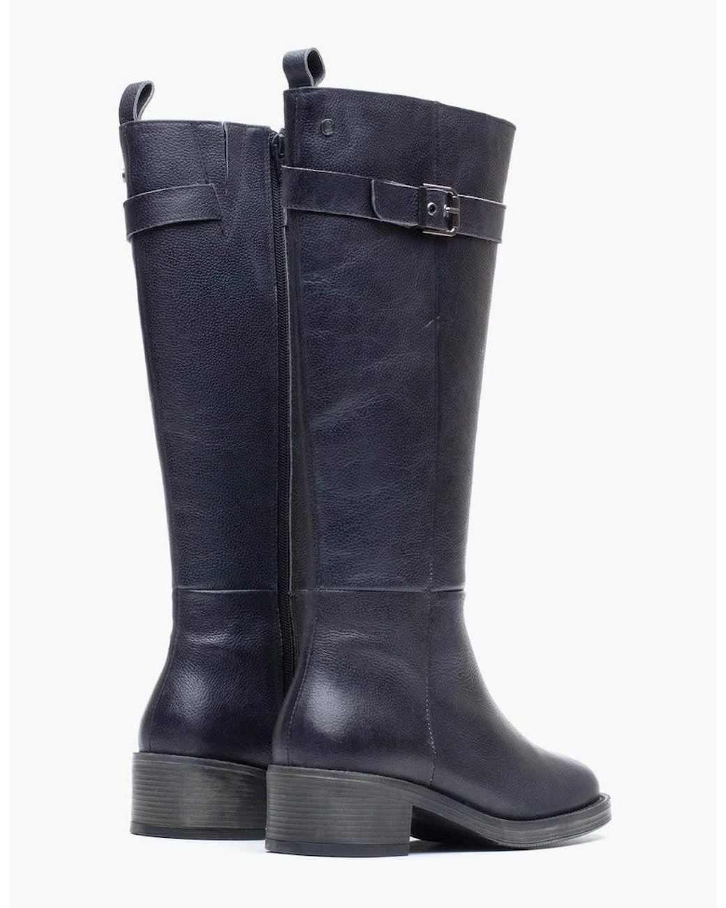 Hush Puppies Blue Anita Long Boot Tall Boots