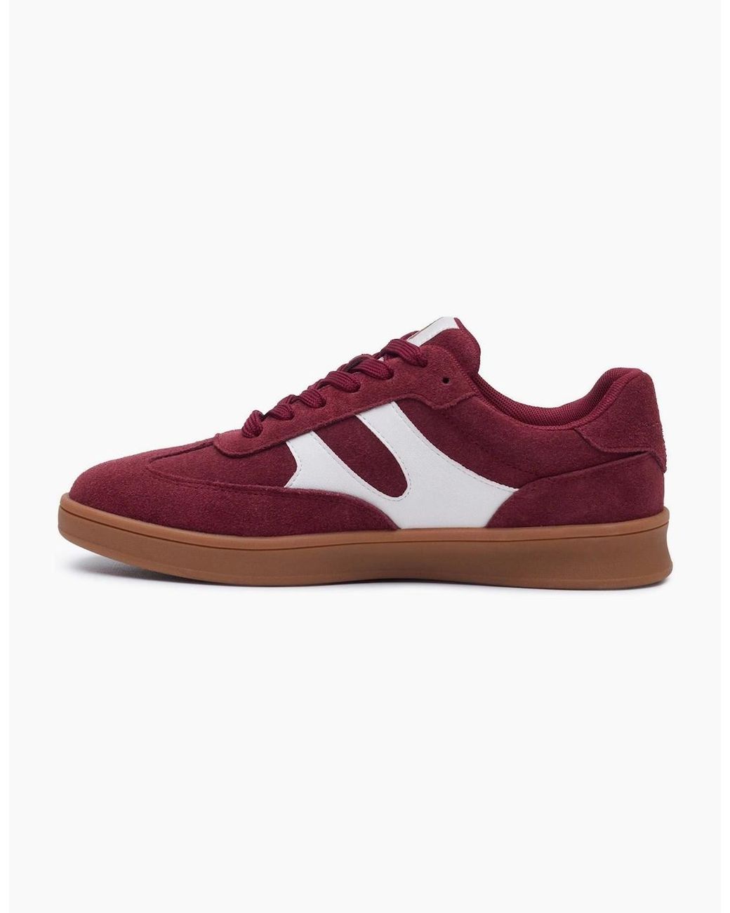 Hush Puppies Red Maura Suede Bordeaux Trainers