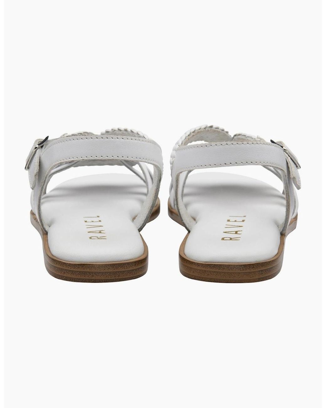 Ravel White Danby Sandals