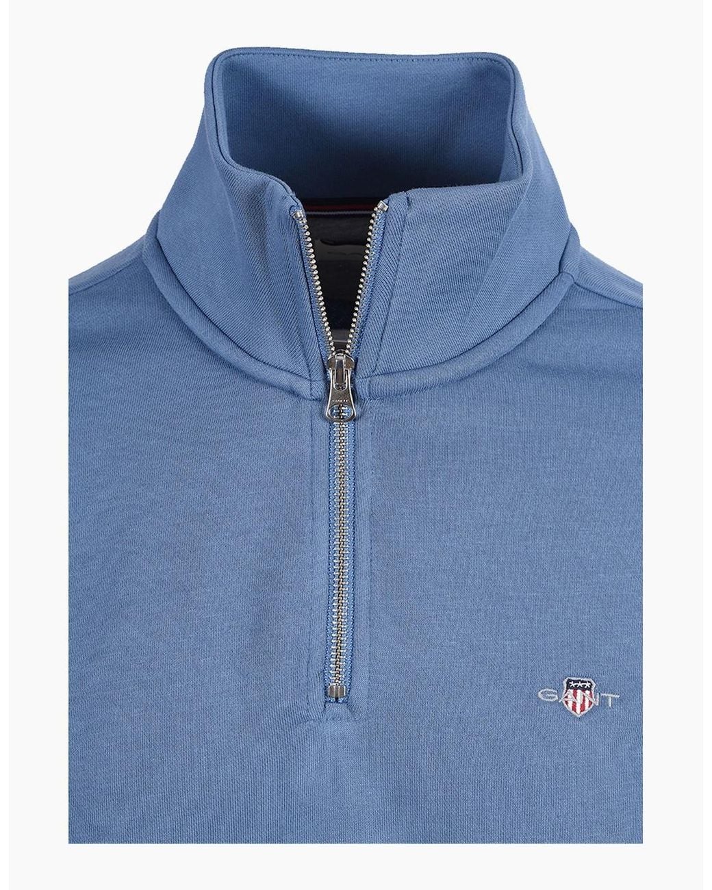 Gant Blue Reg Shield Half Zip Horizon for men