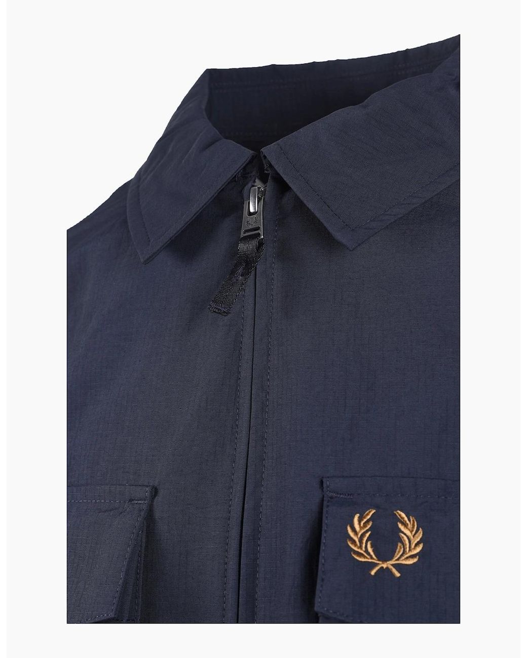 Fred Perry Black Half Zip Sweatshirt/ Snow/ Bronze for men