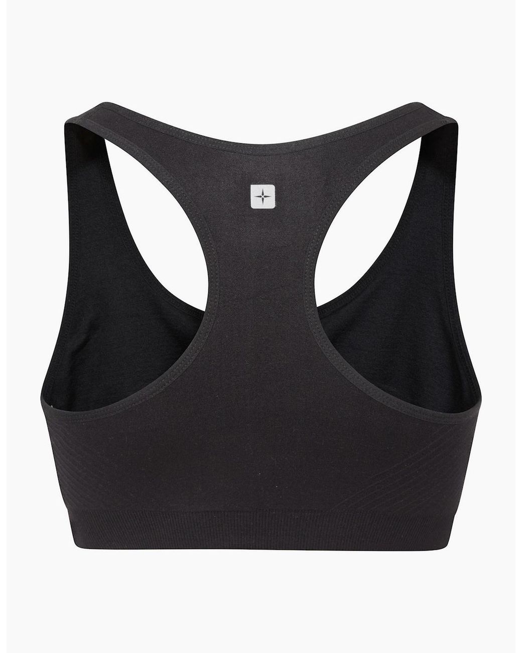 Mountain Warehouse Black Ladies Anti-Chafe Seamless Sports Bra